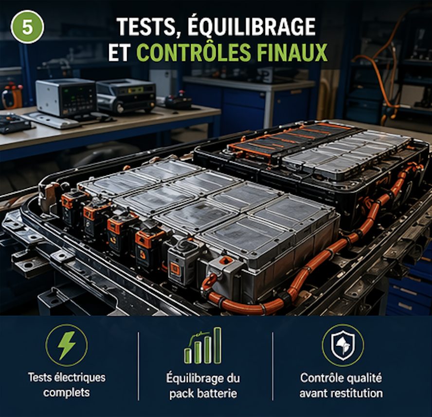Tests, équilibrage et contrôles finaux