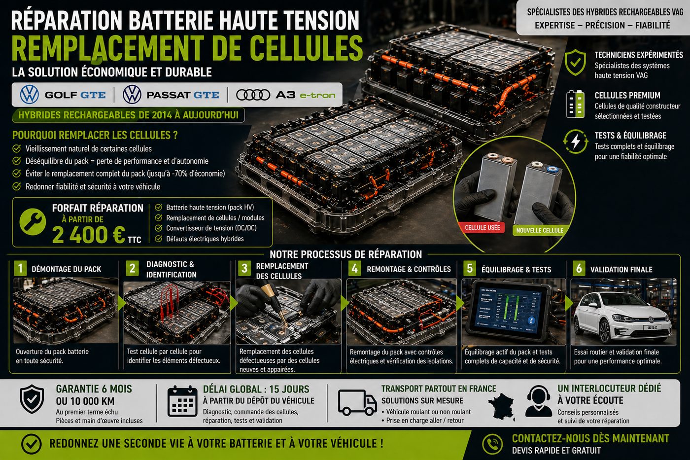 Remplacement ciblé des cellules et modules